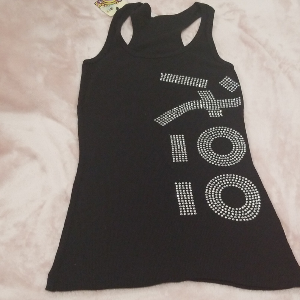 Black tank top